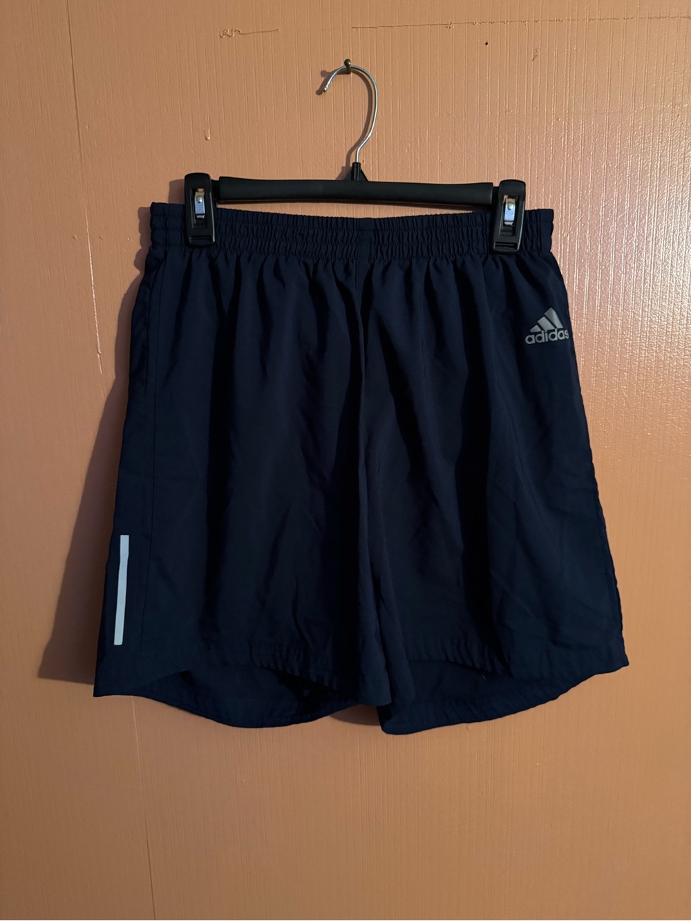 Adidas Men’s Running Shorts Navy Blue Athletic Size Large